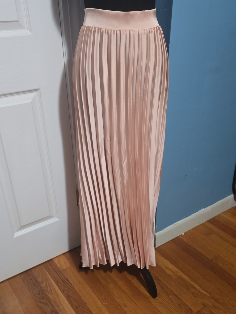Pleated Maxi Skirt - Blush Pink
